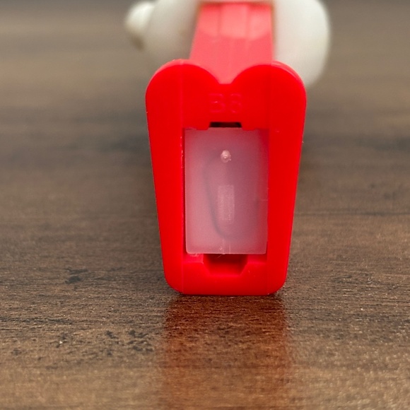 SANTA CLAUS Glasses Holiday CHRISTMAS Candy PEZ Dispenser Red & White Feet - Picture 8 of 9